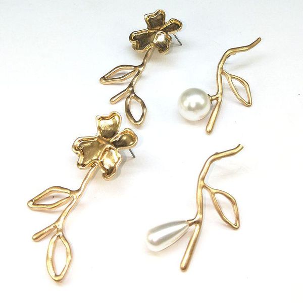 

stud european and american jewelry national style fashion personality sweet beach / earrings a33-11, Golden;silver