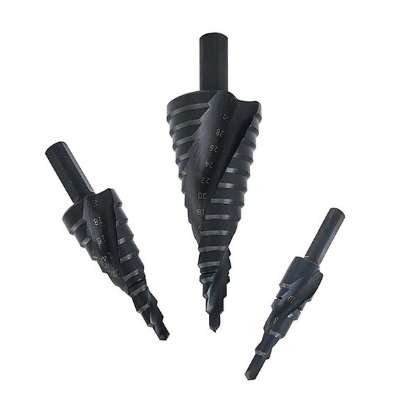 

professional drill bits hss titanium coated step bit drilling power tools for metal high speed steel wood hole cutter cone metalworking