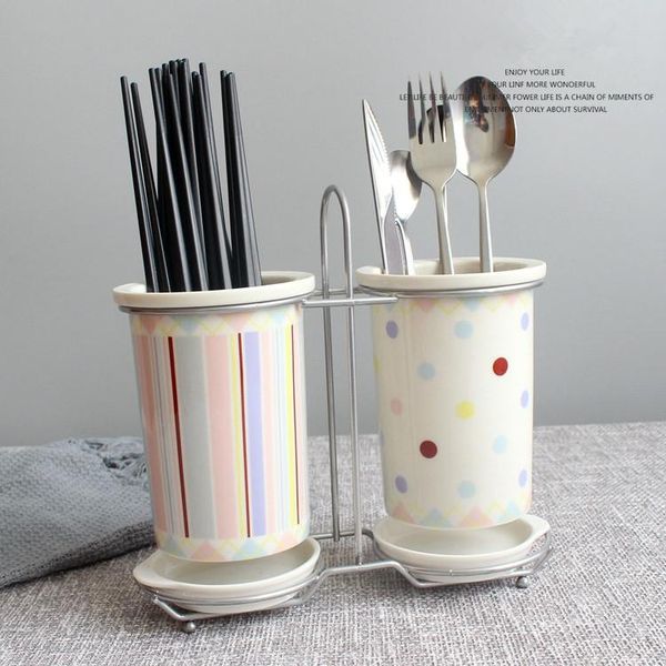 

storage bottles & jars kitchen organizer chopsticks tube tableware rack draining shovel spoon knife fork box accessories