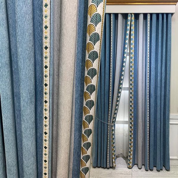 

super soft cashmere chenille blackout curtains nordic for living room bedroom simple seamless stitching custom curtain & drapes