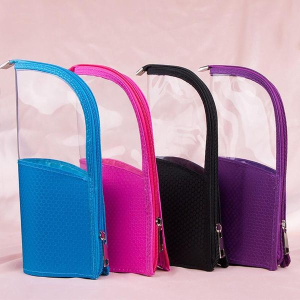 

cosmetic bags & cases travel makeup brush holder pencil case organizer waterproof stand-up bag pouch