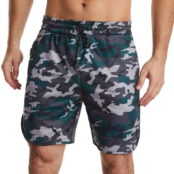

men's shorts 1 camo running men 2 in double-deck quick dry gym sport fitness jogging workout sports short pant, White;black