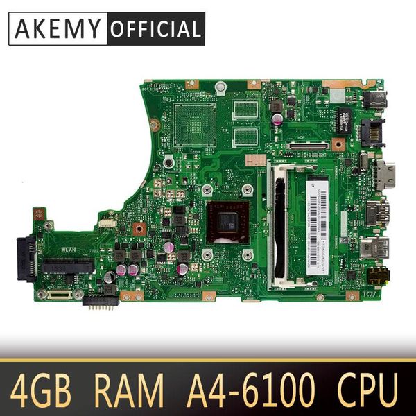 

motherboards x455wa lapmotherboard for asus x455w x455we x454w x454wa mainboard 100% test 4gb ram a4-6100 cpu