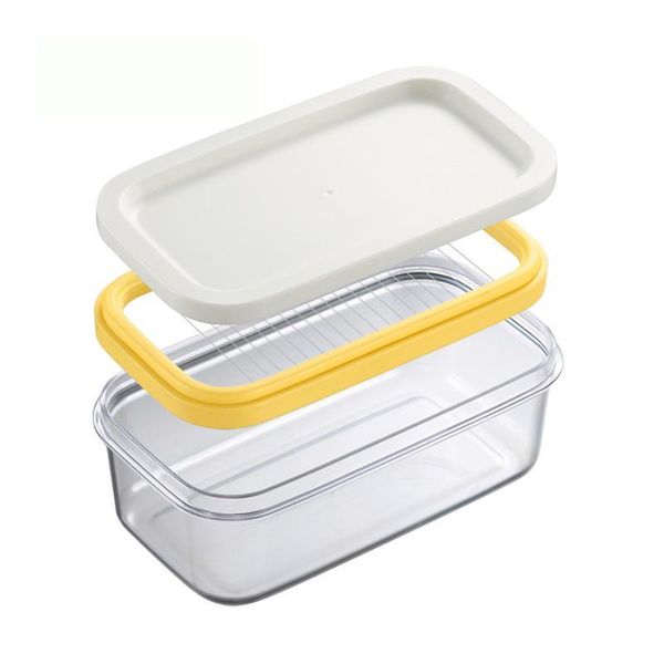 

storage bottles & jars butter box cheese cutting freshkeeping preservation container sealed rectangular single layer