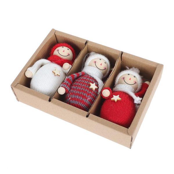 

tapestries 3pcs exquisite christmas girl doll creative cloth decor xmas tree pendant