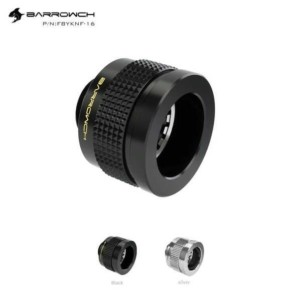 

fans & coolings barrowch water cooler pc g1/4 od16mm hard tube wolverine hand compression fittings black/silver fbyknf-16 for rgb