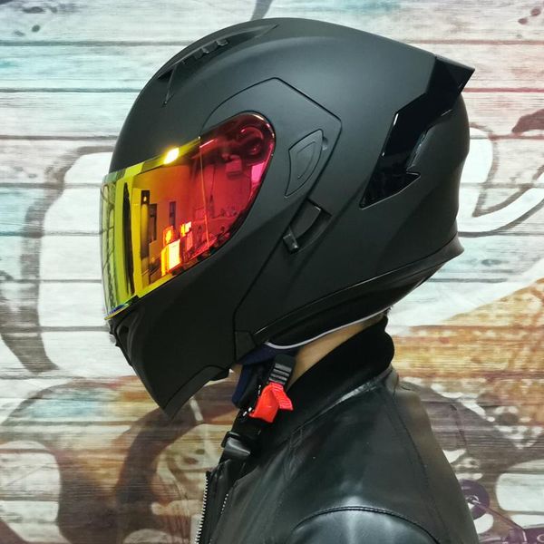 

motorcycle helmets modular filp up helmet full face racing casco moto capacetes de motociclista dual visors dot