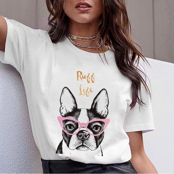 

summer cute dog graphic womens t shirts print o neck white short sleeve fashion ladies tee plus size xxxl