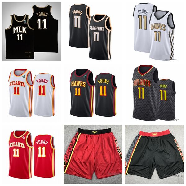 

basketball jerseys 11 traeyoung atlantahawksjersey 2021 men's, Black;red