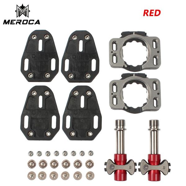 

bike pedals titanium alloy axle road bicycle ultra-light self locking pedal auto-lock fur speedplay 204g