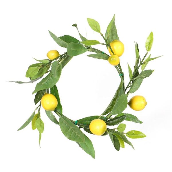 

decorative flowers & wreaths headwear simulation green leaf rattan wreath artificial flower romantic home decoration hanging vine garl