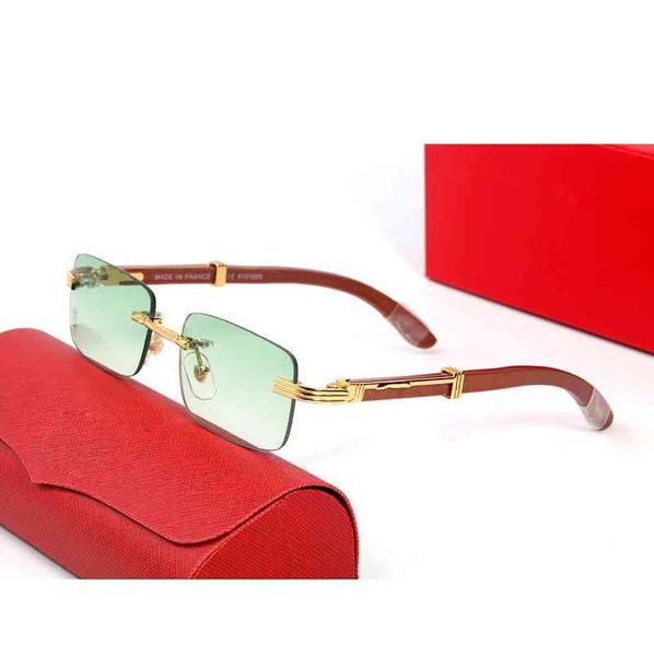 

designer pawes new random frame wood frameless square sunglasses men optical device clear glass frames, White;black