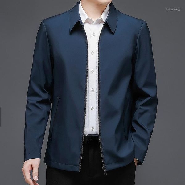 

men's jackets mens business oversized jacket zip up thin loose large size coat outfit long sleeve windbreaker 5xl 6xl 7xl 8xl casual ou, Black;brown