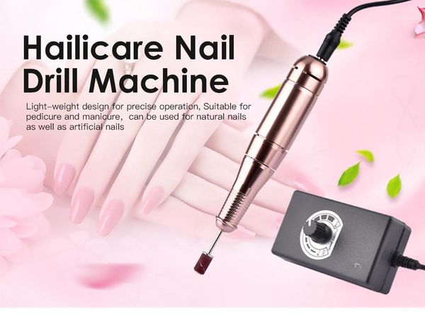 

nail art equipment electric drill machine professional manicure file grinding kit pedicure tool1, Silver