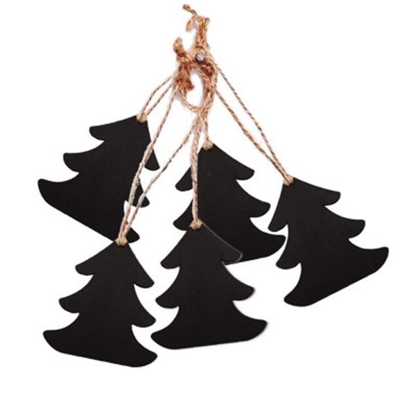 

decorative objects & figurines 50 pendant christmas tree double-sided small blackboard holiday diy home decoration tag