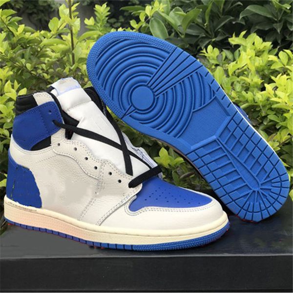 

fragment 1 military blue sp mens basketball shoes 1s sports sneakers size