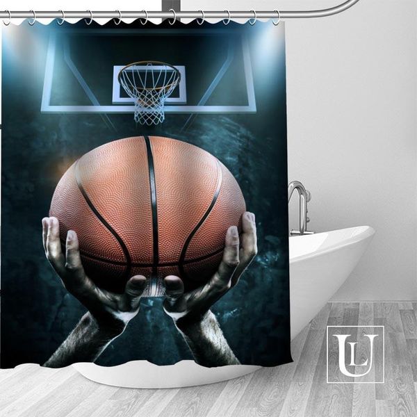 

shower curtains baketball high-definition picture printing curtain made of waterproof polyester fabric enjoy your time with it