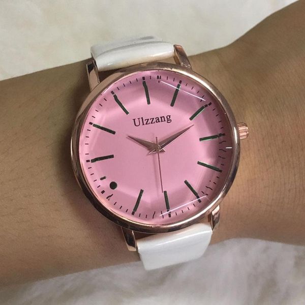 

wristwatches luxury women watches pink big dial polygonal glass design fashion dress quartz watch casual white ladies leather wristwatch 202, Slivery;brown