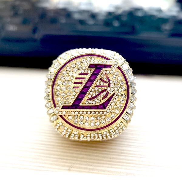 

2020 official genuine lakers ring,2 mold is a ring with flip top, Silver