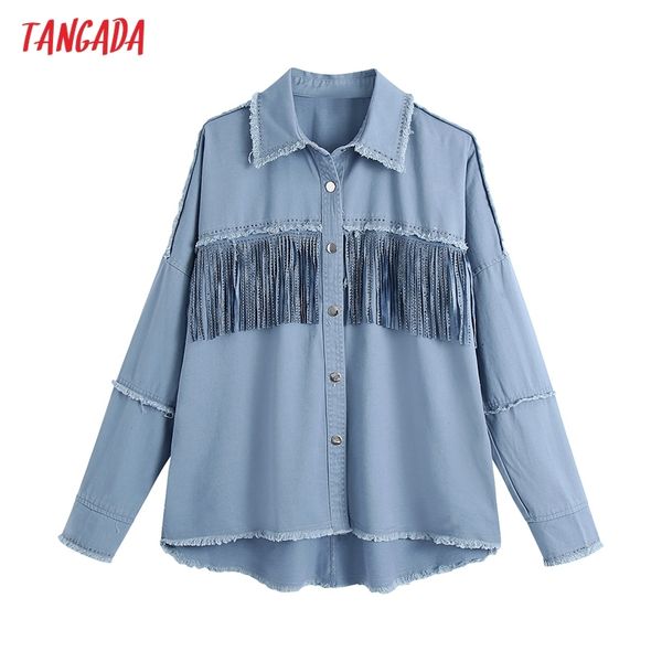 

women boyfriend style oversized tassel jacket turn down collar ladies long sleeve loose coat ce243 210416, Black;brown