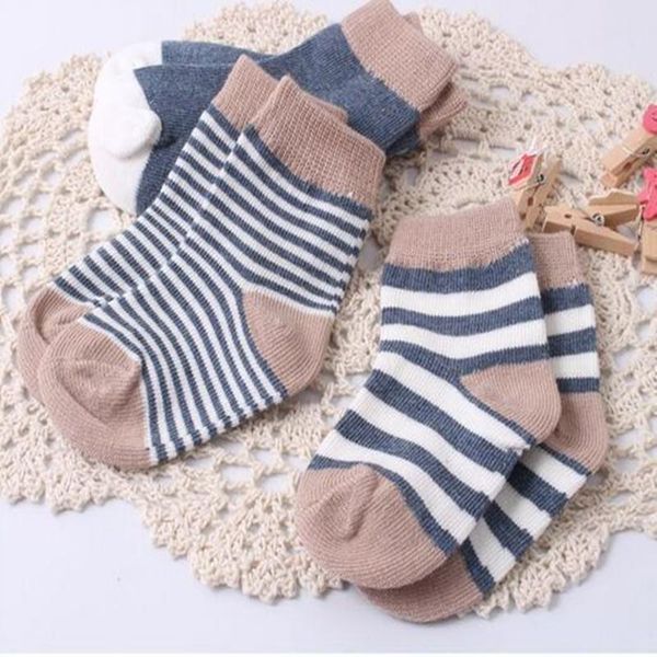 

socks 4pair/lot cotton born baby boy&girl toddler floor 0-3 years, Pink;yellow