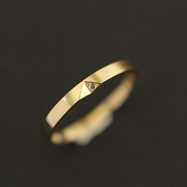 

cluster rings 9k solid gold stacking minimalist ring temperament delicate simple elegant couple love gift engagement solitaire, Golden;silver
