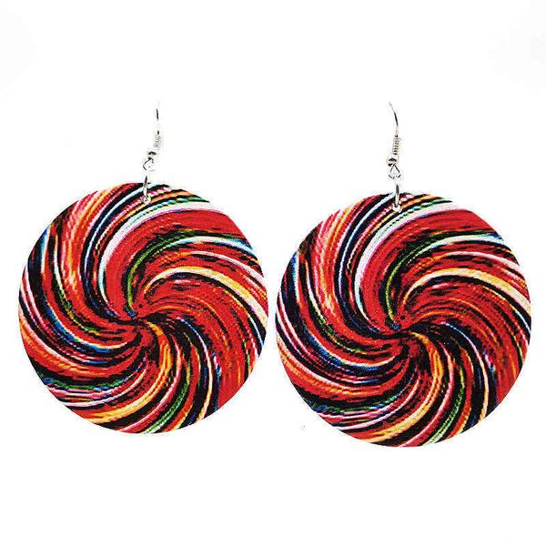 

yd&ydbz abstract big round statement wooden earrings for women punk style harajuku drop earrings women's jewelry decoration gift g22031, Silver