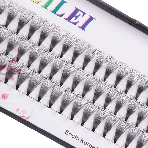 

false eyelashes the volume natural long c curl semi permanent premade fan individual extension russian