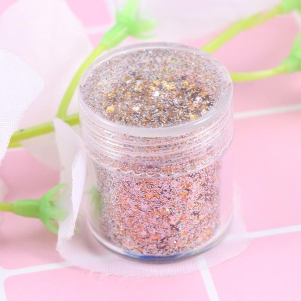 

1pcs nail powder multicolor tip sequins fine for home diy salon1, Silver;gold