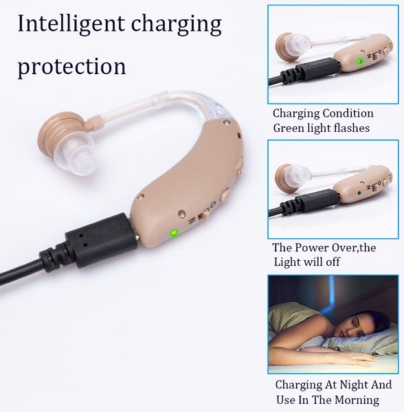 

rechargeable hearing aid deaf portable bte hearing aids for the elderly old people high power hearing amplifier sound enhancerscouts