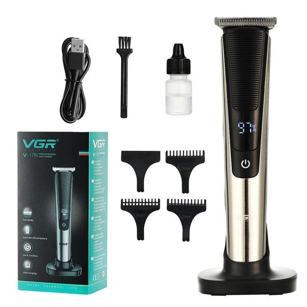 

electric hair clipper led digital display portable zero blade shaver clippers