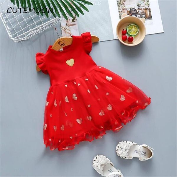 

baby infant summer fashion girls girl dresses wedding party kids cute lace clothing birthday, Red;yellow