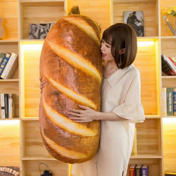 

cushion/decorative pillow 3d simulation bread shape soft lumbar back cushion plush stuffed cute toys for children sofa bedroom decor