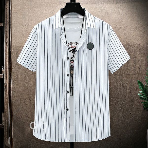 

mens summer beach hawaiian shirt 2021vintage paisley print short sleeve dress men business casual shirts chemise homme -3xl#10, White;black