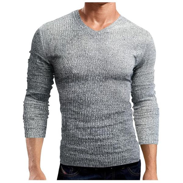 

men's t-shirts v neck classic breathable blouse solid color long-sleeved striped pullover bottoming oversize shirt, White;black