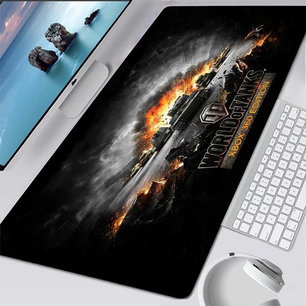 

mouse pads & wrist rests non-skid pad lapthe world of tanks style design large gaming gamer keyboard carpet mat