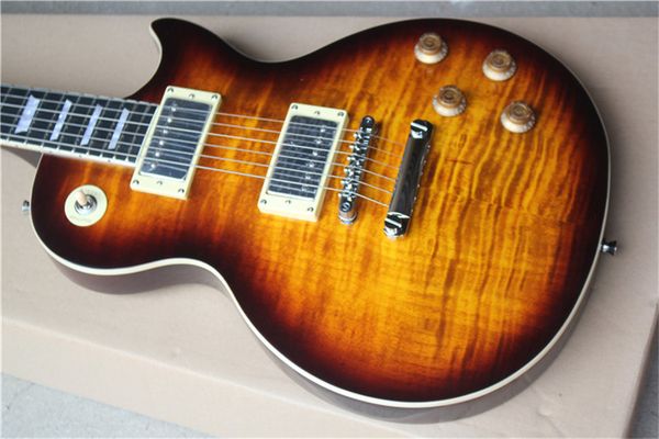 

delivery, tiger maple electric guitar, ,rosewood fingerboard , electric guitarra