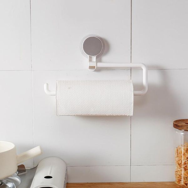 

hooks & rails kitchen towel rack storage punch-bathroom tissue plastic wrap lazy rag home tools