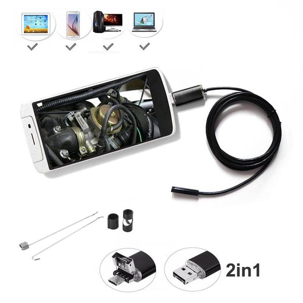 

mini 7mm lens 6 led ip67 waterproof inspection borescope micro otg usb endoscopio android ip cameras