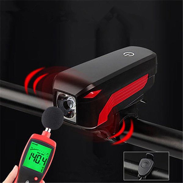 

bike lights usb rechargeable bicycle headlight waterproof cycle light with bell horn lumen led lamp cycling