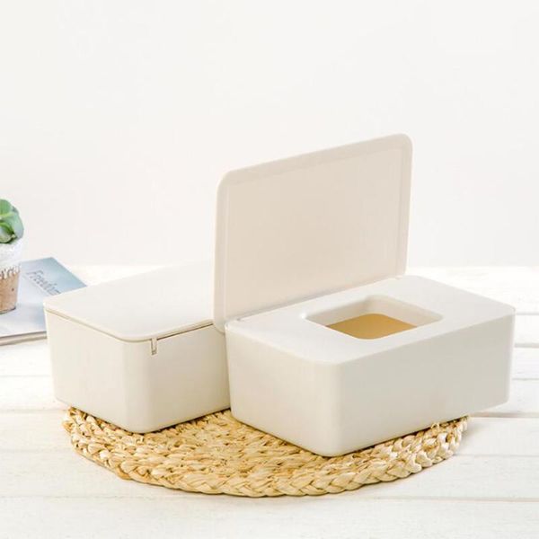 

exquisite and simple wet wipes dispenser holder case with lid for home office store dustproof tissue storage box boxes & napkins