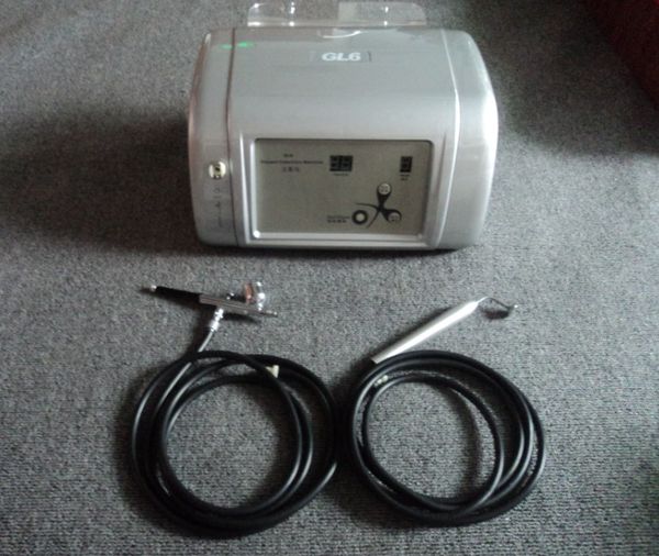 

o2 oxygen jet peel water oxygen spray skin rejuvenation acne removal skin care machine for home use gl6 with ce, Black;white