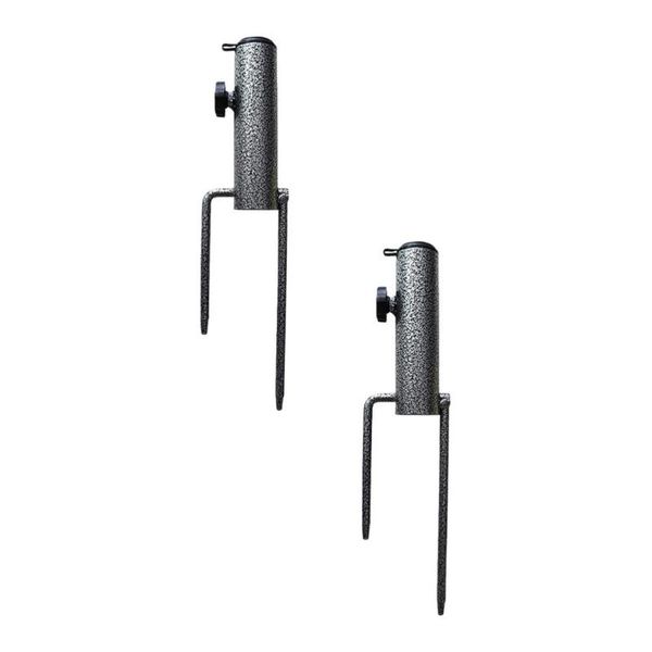 

umbrellas 2pcs beach umbrella anchors bases heavy duty holders (black)