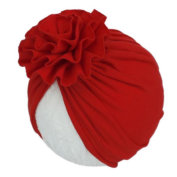 

caps & hats baby girl hat soft gift knitted pleated flower solid color cute infant cap fashion beanie cotton blend party hair accessories, Yellow