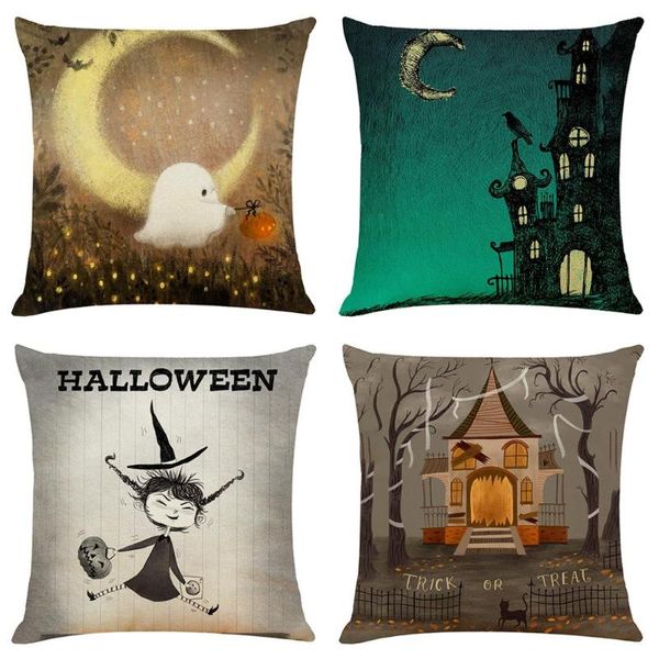 

pillow case halloween decorative pillowcases cover linen sofa car cushion home decor
