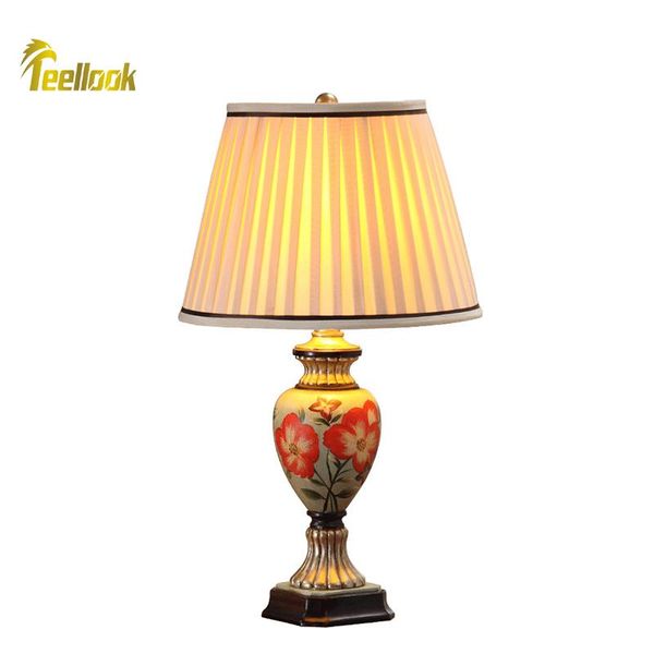 

table lamps teellook bedroom bedside lamp creative retro simple modern wedding romantic home living room