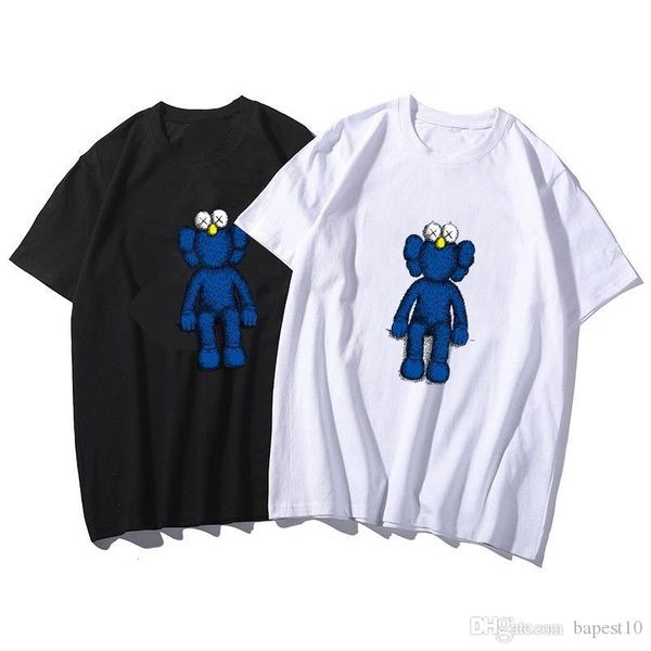 

famous designer men's women's short-sleeved tee trend joint animation printing black and white multicolor s-xxl size