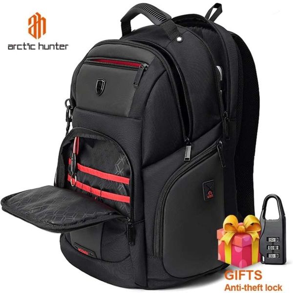 

arctic hunter waterproof backpack men's lapbackpack school bag for teenagers rucksack multifunction travel backpacks male 210929