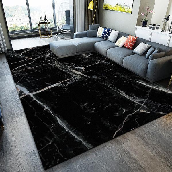 

carpets black white marble 3d printed for living room bedroom area rug sofa tea table kitchen floor mat child tatami carpet