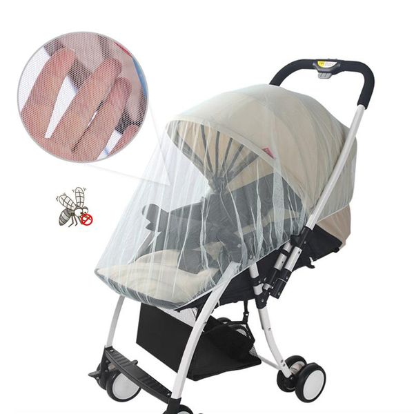 

mosquito net white infants baby girl boy stroller pushchair insect safe mesh buggy crib netting cart